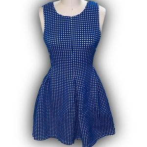 Blue Laser cutout dress